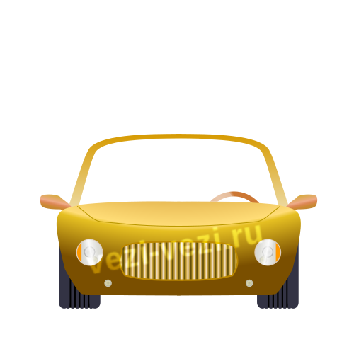 Трезвый водитель за рулём желтого авто